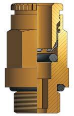 (Ottone) collet (brass) Pinza (Acciaio inox) lock claw (stainless steel) Guarnizione (PDM) seal (PDM) Corpo (Ottone) body (brass) Colletto (Ottone) collet (brass) Pinza (Acciaio inox) lock claw