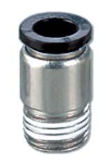 NNS RAPD N CNOPOMRO plastic push-in fittings ndustrial Automation Food & Beverages diritto maschio conico BSP nichelato male connector BSP thread nickel plated WC COD (ex) WC 0R0 WC 0R02 WC 0R0 WC