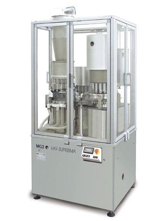 Think Smart Project - for commercial scale / per produzione Suprema Continuous motion capsule filler Production speed: 48.
