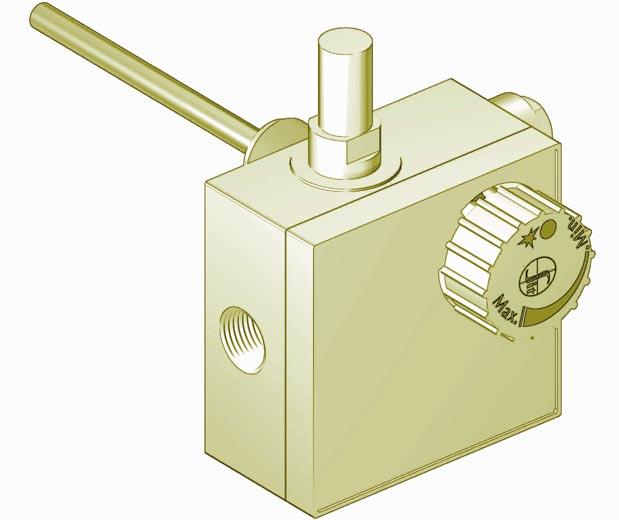 600 AC2 Controllo multifunzionale con termostato - tutto o niente - pulsante di accensione e manopola di selezione della temperatura, per scaldabagni ad accumulo a gas.