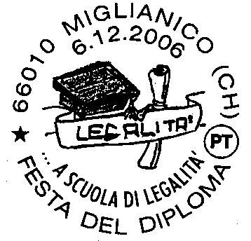 1895 RICHIEDENTE: Associazione Ex Emigrati e Minatori SEDE DEL SERVIZIO: Scuola Media Via Melissano - 73057 TAVIANO (LE) DATA ED ORARIO DEL SERVIZIO: 3/12/2006 orario 9/14 Commerciale/Filatelia della