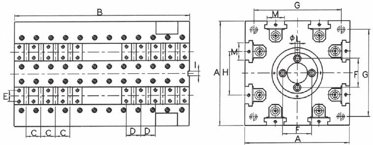 Sistema modulare Gerardi PORTPZZI MOULRI Gerardi modular system MOULR TOMSTONS imensioni mm / imension mm rt.