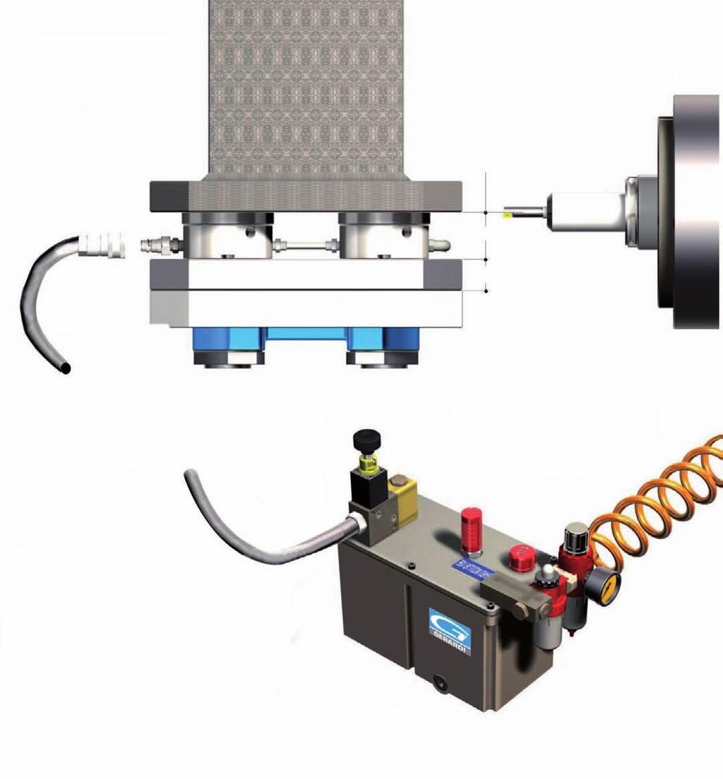 Gli Zero Point Gerardi sono utilizzabili anche per ottimizzare le corse del Vs. centro orizzontale sollevando il pezzo all altezza desiderata senza l ausilio di sovratavole.