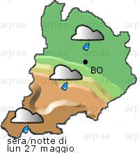 bollettino meteo per la provincia di Bologna weather forecast for the Bologna province Temp MAX 20 C 15 C Pioggia Rain 13mm 20mm Vento Wind 33km/h 36km/h Temp.