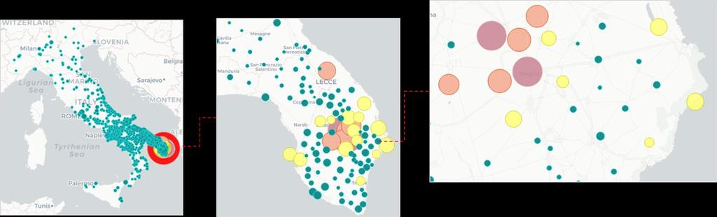 Gli elementi di analisi Presenza Base, Presenza Profilata e Presenza Nazionalità Stranieri si possono comporre in base a specifiche esigenze e sono