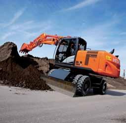 Lo ZAXIS 190W è equipaggiato con un filtro antiparticolato che cattura e brucia le sostanze inquinanti dell aria, con un catalizzatore e il controllo della temperatura dello scarico.