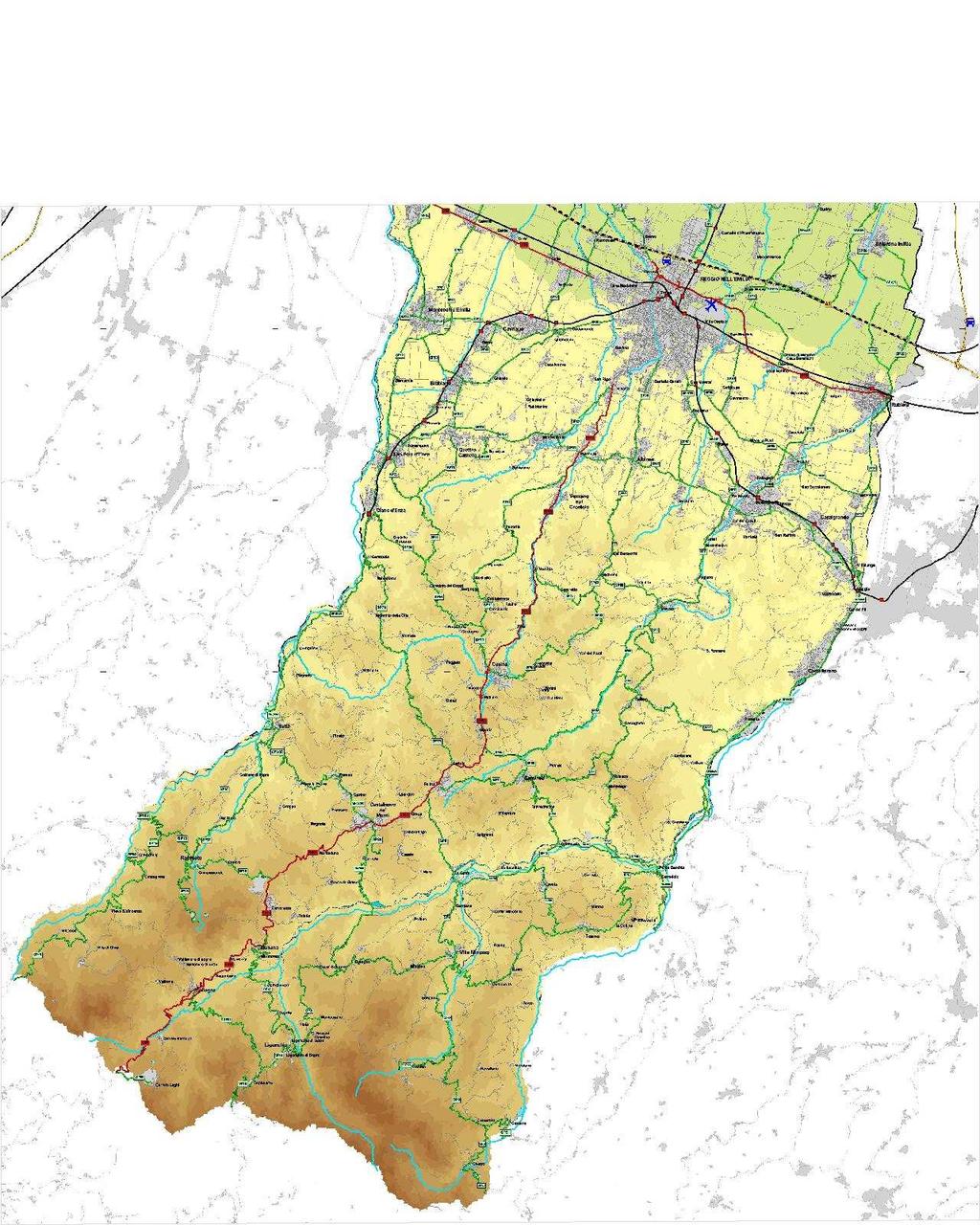 LA STRADA S.S. 63 DA REGGIO EMILIA AL PASSO DEL CERRETO Reggio Emilia Quattro Castella Casina Albinea Vezzano sul Crostolo Ente competente: da Reggio Emilia al Passo del Cerreto (70 km ca.