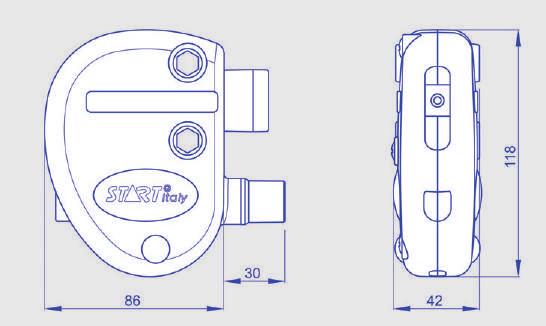 collare in nylon su tubo Diametro esterno tubo: 22 mm - 25 mm - 26 mm - 27 mm - 28 mm Materiale carter e