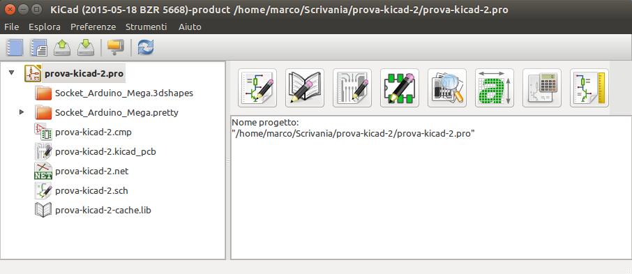 KiCad 8 / 15 Capitolo 3 Uso del manager di KiCad Il manager di KiCad (il file kicad o kicad.