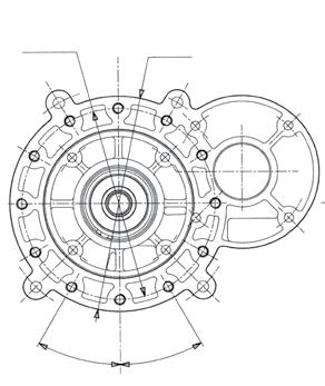 1 Asse motore 15 Ø 26 ±0,1 N fori M10 75.5 28.83 Ø 22.15 +0.011-0.01 Ø 16 +0.02 +0.07 Ø 25. 0-0.025 25 5/6 2 UNF 5 5 5 21 20 Flangiatura su albero a camme 86.2 102 6.