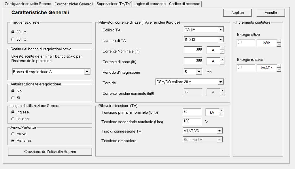 Soluzione 1: sfruttando la funzionalità supervisione TA/TV del Sepam La funzione guasto tensione rimanente