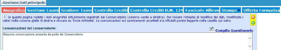 COMPILAZIONE QUESTIONARIO DEL NUCLEO DI VALUTAZIONE Nella videata successiva, nel TAB Anagrafica si procede,