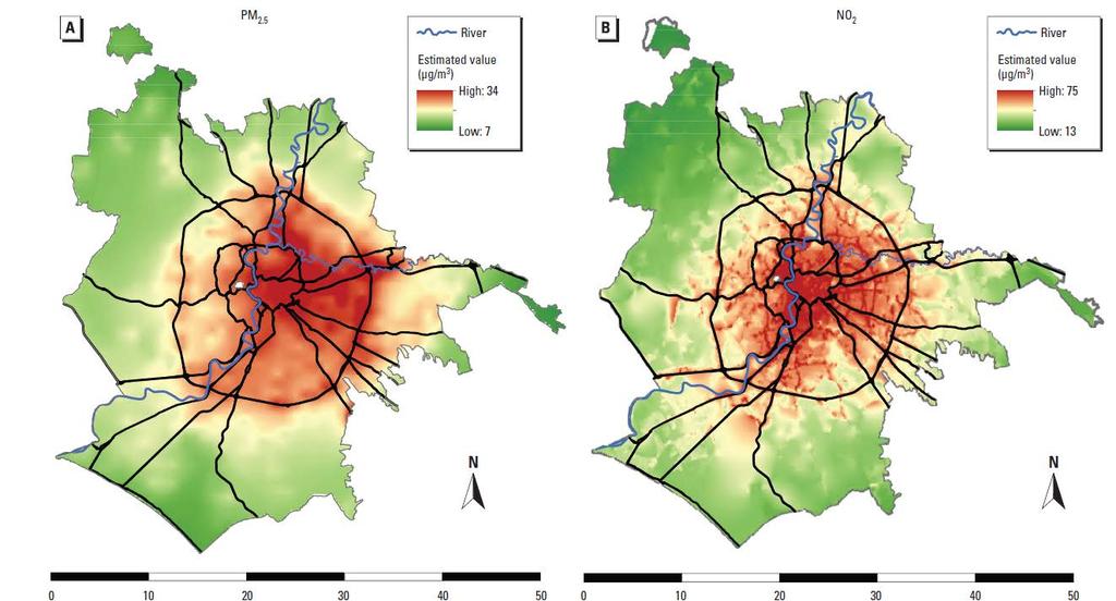 Distribuzione geografica dell inquinamento