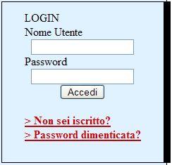 Invio mail di conferma registrazione A registrazione effettuata, il sito invierà una email di conferma all indirizzo specificato.