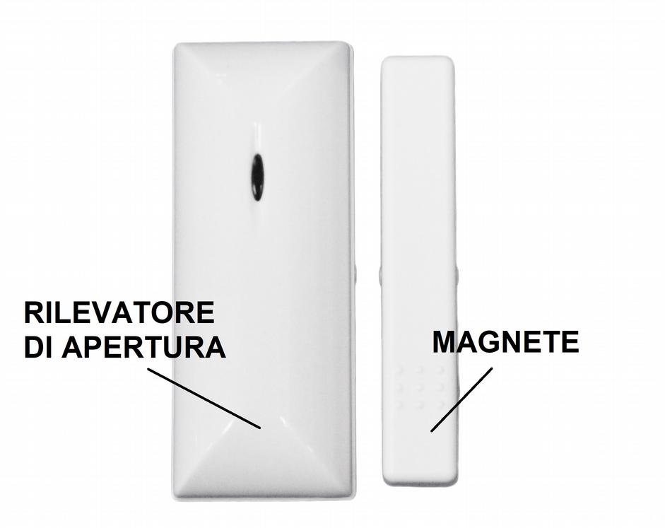 Informazioni Generali Questo è un mini contatto magnetico senza fili progettato per essere adattato a tutti i tipi di porte/fineste.
