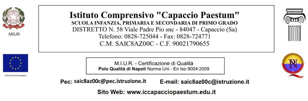 Programma Operativo Nazionale Per la scuola, competenze e ambienti per l apprendimento Programmazione 2014-2020 Progetto: 10.2.2A-FSEPON-CA-2018-727 GIOCANDO.