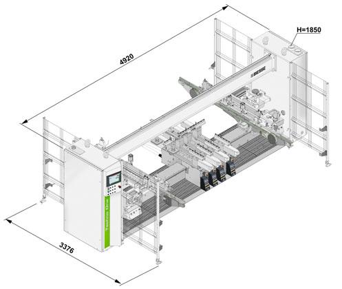 CAMPO DI LAVORO WORKING FIELD X - max X - max mm 2500 inch 98.42 X - min X - min mm 200 inch 7.87 Y mandrini orizzontali Y horizontal spindles mm 704 inch 27.72 Spessore max pannello lav.