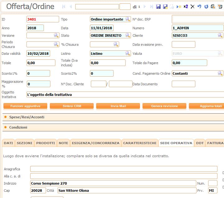 Offerte/appuntamenti sulla mappa secondo la sede alternativa Il