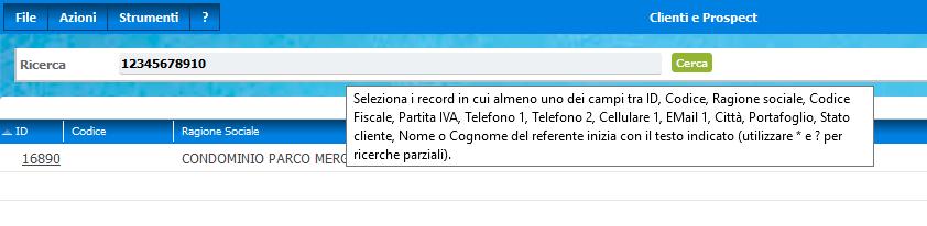 Rel. 7.8.7 Pag.4 ANAGRAFICHE Ricerca per partita IVA e codice fiscale Cerca i Clienti per partita IVA o codice fiscale!