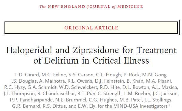 Antipsychotics for Prevention and Treatment of Delirium in Hospitalized Adults: A Systematic Review and Meta-analysis Karin J. Neufeld, MD, Jirong Yue, Thomas N. Robinson, MD, Sharon K.