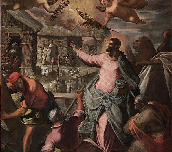 Jacopo Tintoretto San Marco benedice le isole della