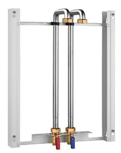 monogetto Q nom m /h, Q min l/h 9 Kit valvole di intercettazione a sfera per circuito secondario per SATK/ completo di: - valvole a sfera con