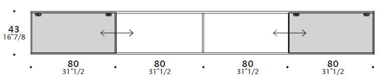 MODULI PENSILI Combinazioni disponibili.