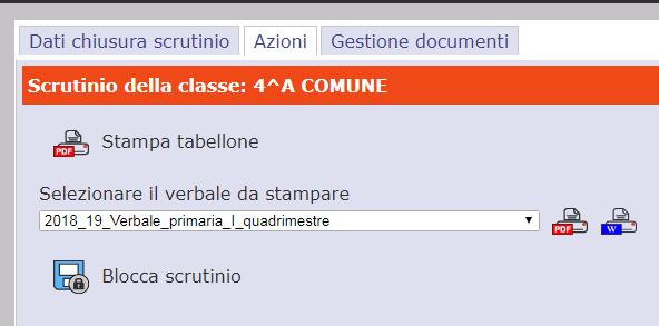 Verbale primaria I quadrimestre per la scuola primaria