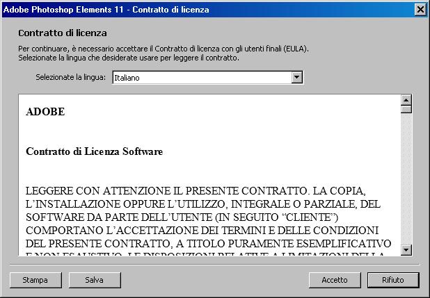 exe 17) Selezionare la lingua di installazione e proseguire con l installazione: 18) Selezionare Dispongo un