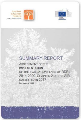 Reports pubblicati Summary Report Assessment of the Implementation of the Evaluation Plans of RDPS 2014-2020: