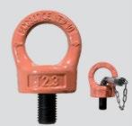 Golfare girevole H.Q. Rotating eyebolt H.Q. Serie 807X Orientabile per ogni direzione di carico. senza chiave con chiave Misura W.L.L. t A B C working load limit w.l.l. (t) D Ø C807X08 C807XC08 M8