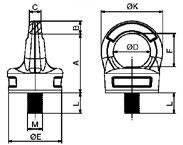 C817XC24 M24 3,2 80 18 19 52 73 44,5 88 38,5 2,050 C817X30 C817XC30 M30 4,5 101 22 27 62 80 53 106 44 4,000 E F K L Peso working lo