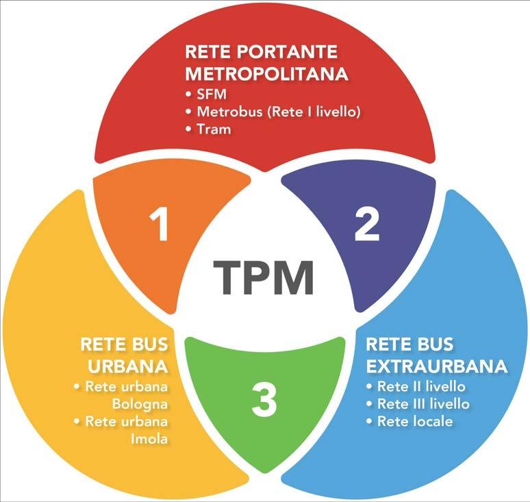 IL TPM Con il PUMS nasce il Trasporto Pubblico Metropolitano (TPM), una rete portante