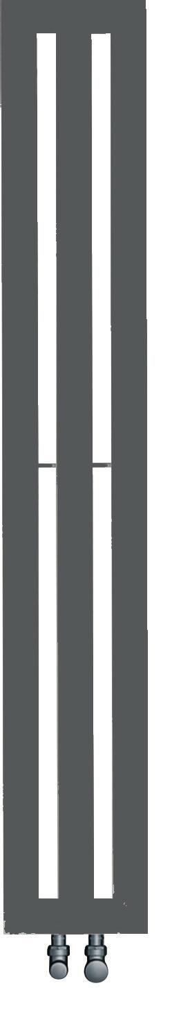 PUS PRODOTTO Zehnder Metropolitan PUS CARATTERISTICE GEERAI Radiatore in acciaio con elementi piatti da 70x8 mm e cornice perimetrale con profilo triangolare da 70x39 mm Pressione max di esercizio: