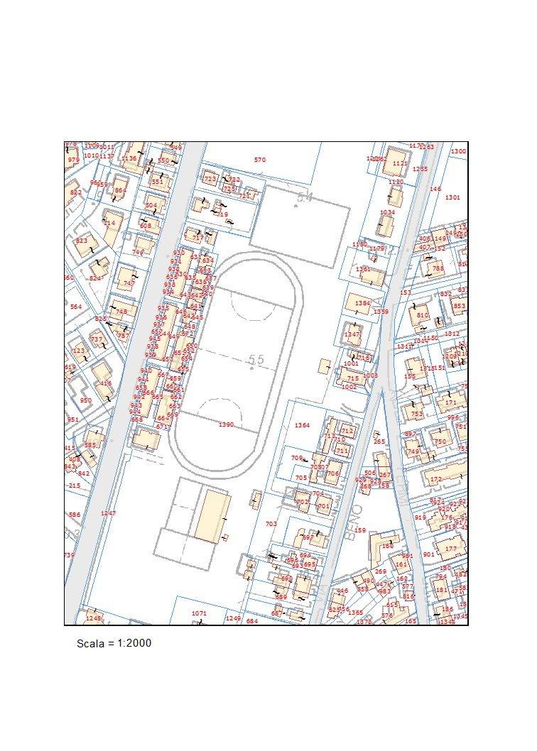 1. Localizzazione dell intervento L impianto comunale di hockey Andrea Giatti è ubicato all interno del Centro Sportivo Bihac, in via Napoleonica al foglio 149 mappale 1388 del Comune di Bondeno, e