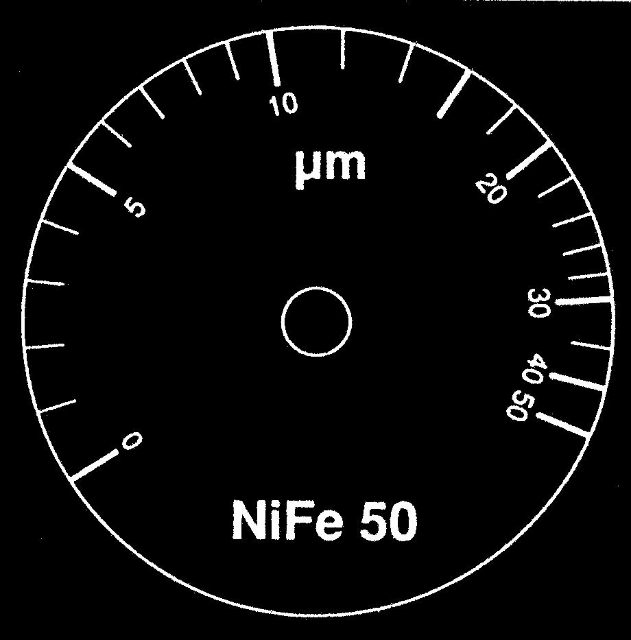 Mikrotest Ni 50 (0, 10 μm) Codice 3010002 Set per Mikrotest F (0, 120 μm) Codice 3010006 Set per Mikrotest Ni