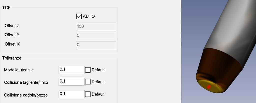 osservare ogni modifica fatta all utensile direttamente nel viewer 3D.