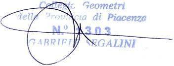 Via Torricella, 1 29121 PIACENZA Chiusa la presente relazione in Piacenza, addì 20 ottobre 2014. Il C.T.U. geom.