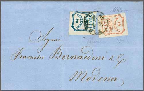 48 240 Corinphila Auction 13 June 2019 Parma Battistero San Giovanni 7169 7169 40 cent. vermiglio, pos. 9 con "zero grasso", con ampi margini più 20 cent.