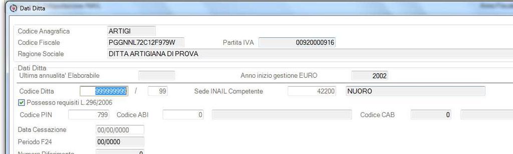 presentazione della domanda di ammissione al beneficio da effettuare barrando l apposita casella Certifico di essere in possesso dei requisiti ex lege 296/2006, art.