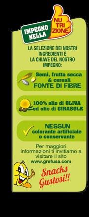 Bastoncini / 32 g Integrali Nutrizione Grefusa è fortemente impegnata nella nutrizione e dedica una