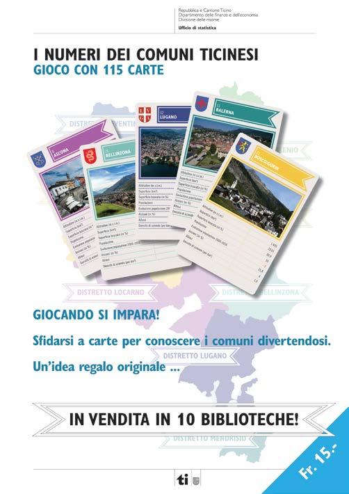 Informazioni Punti vendita: Centro di informazione e documentazione statistica, Giubiasco (spedizione per posta: 20.