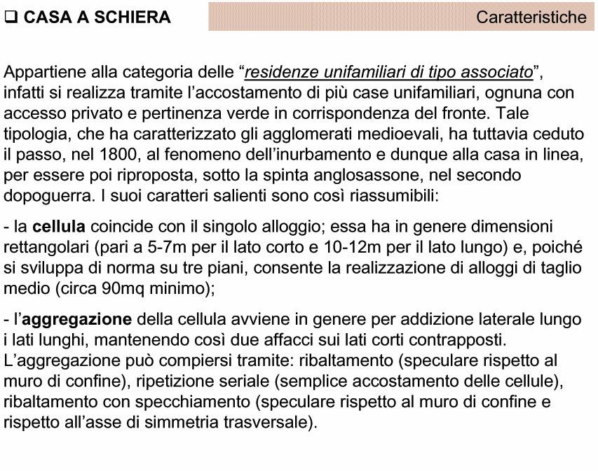 schiere Laboratorio di Progettazione