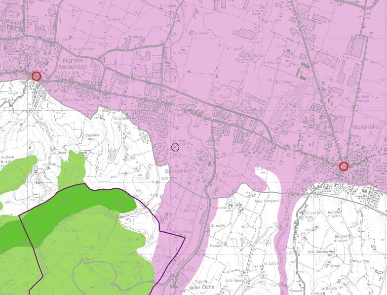 INTERAZIONE CON PIANIFICAZIONE E TUTELE 5 di 6 fiorano modenese maranello villa campori PIANO TERRITORIALE PAESAGGISTICO REGIONALE PIANO STRUTTURALE COMUNALE IN FORMA ASSOCIATA FIORANO DENESE E