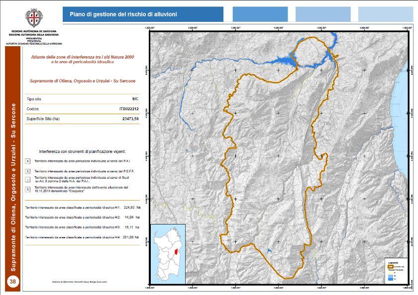 Atlante delle zone di interferenza tra i siti