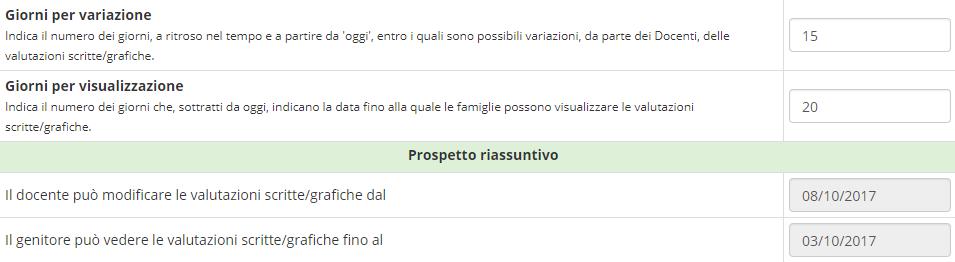 Se si inserisce 0 (zero) in uno o in entrambi i campi nessun vincolo sarà disposto su quel tipo di dato, fatto salvo quanto detto sulla data di blocco del Dirigente Scolastico che comunque, si