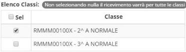 118 In questo campo è possibile selezionare le classi per cui in quel giorno è possibile prenotare un colloquio.