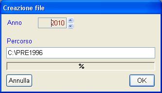 l'indicazione del nome del file stesso e il numero dei record in esso contenuti.