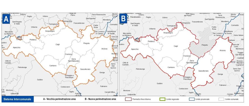 Mont-Cervin. Figura 2 Variazione dell area di progetto Bassa Valle con l entrata del comune di Emerese.