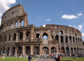 1 Il Colosseo è il più grande anfiteatro del mondo, situato nel centro di Roma.